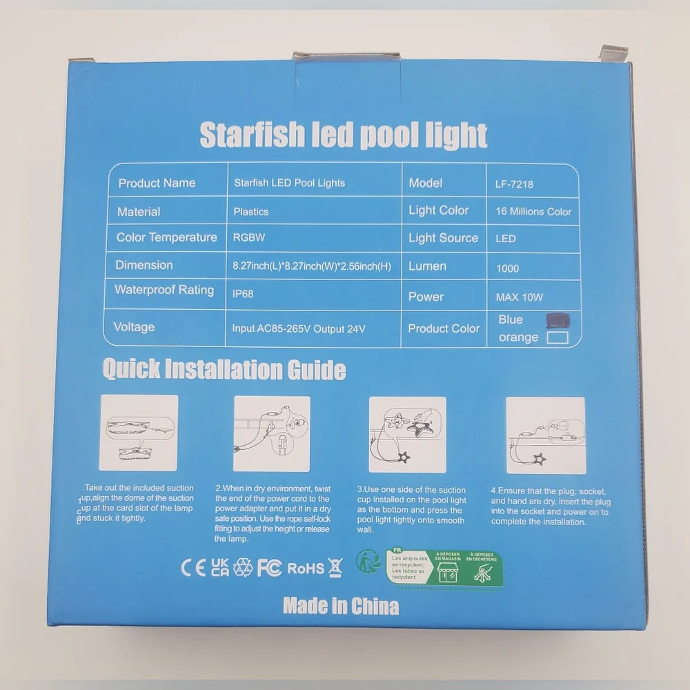 Starfish LED Pool Light With App Control
